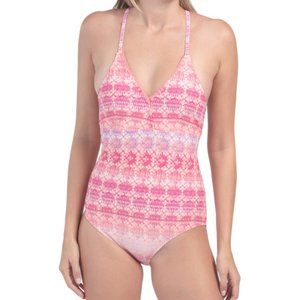 CABANA LIFE Napa Embroidered One-piece Swimsuit L